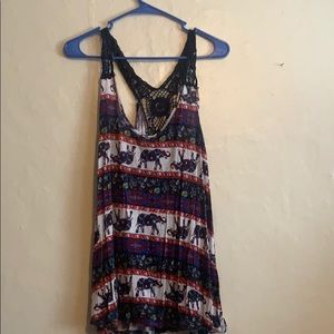 Elephant Loose Tank Top